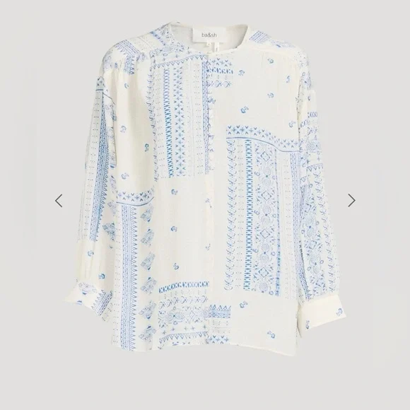 NWT BA&SH Isko Blouse and Skirt In Bandana Print- size Medium - Picture 6 of 15